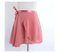 GBZIJIE Ballet Skirt Adult Elastic Women Ballet Skirts Lace-up Chiffon Dance Adults Leotards Skirt Practice Dancing Miniskirts Tutu(Rose brown,Height 135cm-160cm)