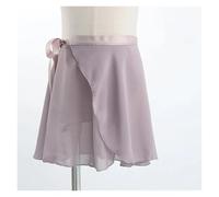 GBZIJIE Ballet Skirt Adult Elastic Women Ballet Skirts Lace-up Chiffon Dance Adults Leotards Skirt Practice Dancing Miniskirts Tutu(Gray purple,Height 135cm-160cm)