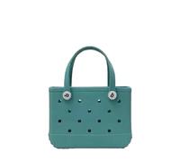 GBZIJIE Beach Bags for Women Sandproof EVA Waterproof Summer Storage Basket Mini Beach Bag Women Shopping Picnic Rubber Jelly Tote Purses(Green)