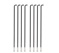 GBZIJIE Bike Spokes,Bicycle Spokes 14G 2.0MM Diameter MTB Spokes Cylinder Black Color Mountain Bike Cycling Road Bicycle for bicycle wheels 208-248mm(18 pcs 230mm)