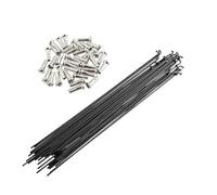 GBZIJIE Bike Spokes,Bicycle Spokes 36pcs Black 170mm-290mm 26inch 700C Wheels Road Bike For Bicycle Spokes Stainless Steel Nipples Cycle(263.0MM)