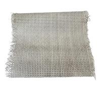 GBZIJIE Cane Webbing,Rattan 45cm Plastic Rattan Cane Webbing Roll Wicker Sheet Outdoor Chair Table Furniture Repair Material(Grey white color,45x30cm)