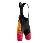 GBZIJIE Cycling Shorts Mens Mtb Comfort Men Women Cycling Bib Shorts Anti-Loss Zipper Pocket Mountain Pro Bicycle Bike Short Black Blue(QY1679-11,M)