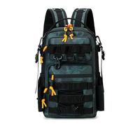 GBZIJIE Fishing Backpack Portable Outdoor Fishing Bag Climbing Camping Backpack with Rod Holder Large Capacity Multifunctional Pack(A-7)