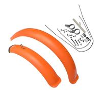 GBZIJIE Mud Guards For Mountain Bike,Bicycle Mudguards Bike Fenders Fat Tire Mud Guards Fender Set 26/20" X4.0 Mudguards For Folding Snow E-Bike Bicycle Cycling Parts(20x4.0 Orange)