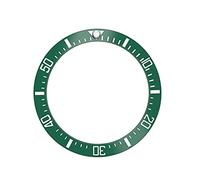 GBZIJIE Watch Bezel Ring Insert Loop 38mm Black Blue Green Ceramic Bezel Watch Ring Scratch-Resistant Insert Fit use for 40mm Casing Accessories(GREEN)