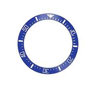 GBZIJIE Watch Bezel Ring Insert Loop 38mm Black Blue Green Ceramic Bezel Watch Ring Scratch-Resistant Insert Fit use for 40mm Casing Accessories(BLUE)