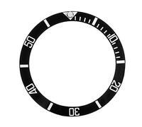 GBZIJIE Watch Bezel Ring Insert Loop Black/Blue/Green Watches Replace Accessories 38mm Watch Face Ceramic Bezel Insert For 40mm Automatic Mens(BlackWhite)