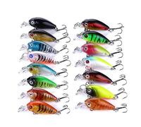 GBZXANG 15pcs/lot 4g Fishing Lure set swimbait hard bait Bionic Artificial bait Mini Crazy Crank Lure