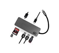 GC® Adapter Dock Station USB-C HUB 7 in 1 (USB-C, USB 3.0, 2x USB-A 2.0, HDMI 4K, microSD, SD) with Power Delivery 87W for MacBook Pro, Dell XPS and Compatible with Samsung DeX