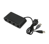 Gc Controller Adapter, Provide Four Ports, Enhance the Game Experience, Has a Vibration Function, No Driver Program, Suitable for Wii U, Pc, for Switch