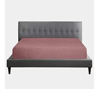 GC GAVENO CAVAILIA 100% Polyester Super King Bottom Sheet Warm & Cozy Corner Elasticated Fitted Sheet, Easycare Fluffy Bedding Bed Sheet, Pink