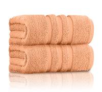 GC GAVENO CAVAILIA 100% Ringspun Cotton Bath Towels, Luxury 550 GSM Zero Twist Towel Sheets, Peach, 80x140 Bath Sheet