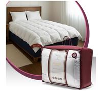 GC GAVENO CAVAILIA 13.5 Tog Single Duvet - Thick Duvet Coverless Anti-Allergy Comforter - Soft Hypoallergenic Winter Quilt for Single Bed - Box Stitched Hotel Quality Bedding - (135x200 cm), White