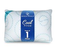 GC GAVENO CAVAILIA 1x Pack Pain Relief Memory Foam Pillow, Hotel Quality Cool & Side Sleeper, Luxury Soft Anti Allergy Orthopaedic Firm Neck Support Pillow, White, 50X75 Cm