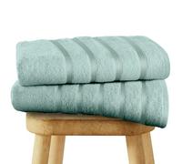 GC GAVENO CAVAILIA 2 Pack Luxury Bath Towels Egyptian Cotton Bath Sheet, Egyptian Cotton Bath Sheet Towel Set, 500 GSM Extra Large Towels For Adults, Quick Dry Shower Swimming Towel, Duck Egg
