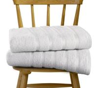 Gc Gaveno Cavailia 2 Piece Kensington Jumbo Bath Sheet 80X170 White 500 Gsm Quick Dry & Water Absorbent Towel