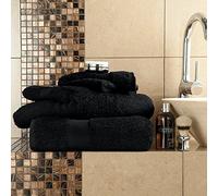 GC GAVENO CAVAILIA 2 Pk Extra Large Beach Towels, 700 GSM Towels Egyptian Cotton Bath Sheets Set of 2, Quick Dry Super Absorbent Cloth Bath Sheet Holiday Shower Towel, Black