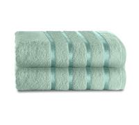 GC GAVENO CAVAILIA 2 Pk Jumbo Bath Sheet - 100% Egyptian Cotton Bathroom Towels - 500 GSM Extra Large Bath Sheets - Washable Towels Set, Saga Green
