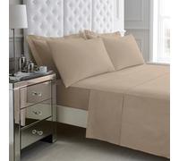 Gc Gaveno Cavailia 200 Thread Count Egyptian Cotton Flat Sheet Double Mocha