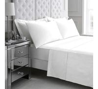 Gc Gaveno Cavailia 200 Thread Count Egyptian Cotton Flat Sheet Double White