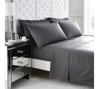Gc Gaveno Cavailia 200 Thread Count Egyptian Cotton Flat Sheet King Grey
