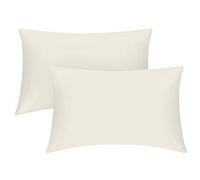 GC GAVENO CAVAILIA 200 Thread Count Egyptian Cotton Pillow Cases- Luxury Bedding Soft Pillow Covers- Envelope Closure 50 x 75 Pillowcases 2 Pack - Cream