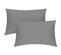 GC GAVENO CAVAILIA 200 Thread Count Egyptian Cotton Pillow Cases- Luxury Bedding Soft Pillow Covers- Envelope Closure 50 x 75 Pillowcases 2 Pack - Grey
