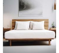 200 Thread Count Single Fitted Sheet- 100% Egyptian Cotton Bed Sheets- 25 cm Hotel Quality Bedding Sheet- White