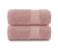 Gc Gaveno Cavailia 2Pk Miami Jumbo Bath Sheet 100X180 Blush Pink 700 Gsm Quick Drying & Super Absorbent Jumbo Bath Sheet Set