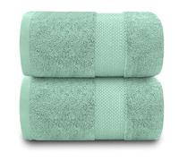 Gc Gaveno Cavailia 2Pk Miami Jumbo Bath Sheet 100X180 Duck Egg 700 Gsm Quick Drying & Super Absorbent Jumbo Bath Sheet Set