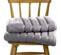 Gc Gaveno Cavailia 3 Piece Kensington Bath Sheet 80X140 Dark Grey 500 Gsm Quick Dry & Water Absorbent Towel