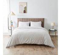 Gc Gaveno Cavailia 3D Decorative Hearts Single Bed Reversible Bedding Set & Pillowcases, Breathable Soft Embossed Duvet Set, Grey