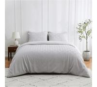 Gc Gaveno Cavailia 3D Embossed Duvet Set Truro Triangle Double Grey Reversible Geometric Plain Comforter Cover