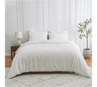 Gc Gaveno Cavailia 3D Embossed Duvet Set Truro Triangle King White Reversible Geometric Plain Comforter Cover
