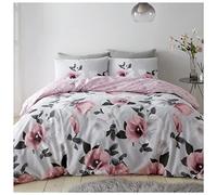 GC GAVENO CAVAILIA 3D Flower Duvet Cover Sets, Botanical Bedding Single Bed Set, Soft & Cosy Printed Quilt Covers, Blush Pink