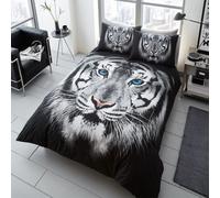 Gc Gaveno Cavailia 3D White Tiger Duvet Cover Bedding Set King 3Pc With Matching Pillowcases