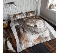 Gc Gaveno Cavailia 3D Wild Wolf Duvet Cover Bedding Set Double 3Pc With Matching Pillowcases