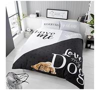 GC GAVENO CAVAILIA 3D Wildlife Duvet Cover Animal Printed Quilt Set Luxury Bedding, Polycotton, Love My Dog-Multi, King