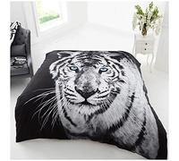 GC GAVENO CAVAILIA 3D Wildlife Throws For Sofas Large, White Tiger Throw For Bed Double Couch Bed Chairs, Cosy Fleece Bed Throws, Extra Large Throw Blanket For Bed, 200X240 Cm