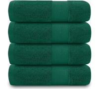 GC GAVENO CAVAILIA 4 Hand Towel For Bathroom - Egyptian Cotton Towel - 700 gsm Highly Absorbent Towel - Quick Dry Towel Set For Spa Saloon Gym - Green