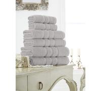 Gc Gaveno Cavailia 4 Pack Zero Twist Hand Towel 50X80 Silver Quick Absorbent & Super Soft Towels