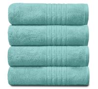 GAVENO CAVAILIA 4 Pack Hampton Towel in Aqua GAVENO CAVAILIA Aqua
