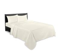 GC GAVENO CAVAILIA 400 Thread Count Single Flat Sheet- 100% Egyptian Cotton Bed Sheets- Hotel Quality Bedding Sheet- Cream