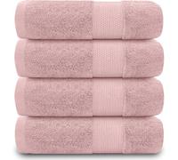 Gc Gaveno Cavailia 4Pk Miami Hand Towel 50X85 Pink Quick Drying & Super Absorbent 700 Gsm Hand Towel Set