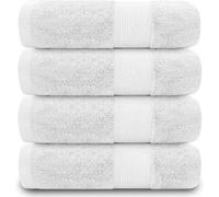 Gc Gaveno Cavailia 4Pk Miami Hand Towel 50X85 White Quick Drying & Super Absorbent 700 Gsm Hand Towel Set