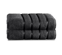 GC GAVENO CAVAILIA 500 GSM Luxury Bath Sheets, Extra Absorbent Premium Quality 2PK Large 100% Cotton Towels, Dark Grey, 2PK