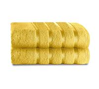 GC GAVENO CAVAILIA 500 GSM Luxury Bath Sheets, Extra Absorbent Premium Quality 2PK Large 100% Cotton Towels, Ochre, 2PK