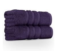 GC GAVENO CAVAILIA 550 GSM Jumbo Bath Sheets Towels Large 2Pk | Quick Dry & Highly Absorbent Extra Large Bath Sheets Cotton Towels Set | Hotel Quality Towel Super Jumbo Bath Sheet (100x180 Cm), Purple