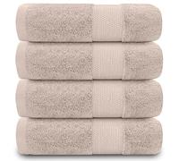 GC GAVENO CAVAILIA 700 GSM Premium Quality Hand, Extra Absorbent 4pk 100% Ringspun Cotton Towel, Egyptian, Mocha, 50x85 Cm